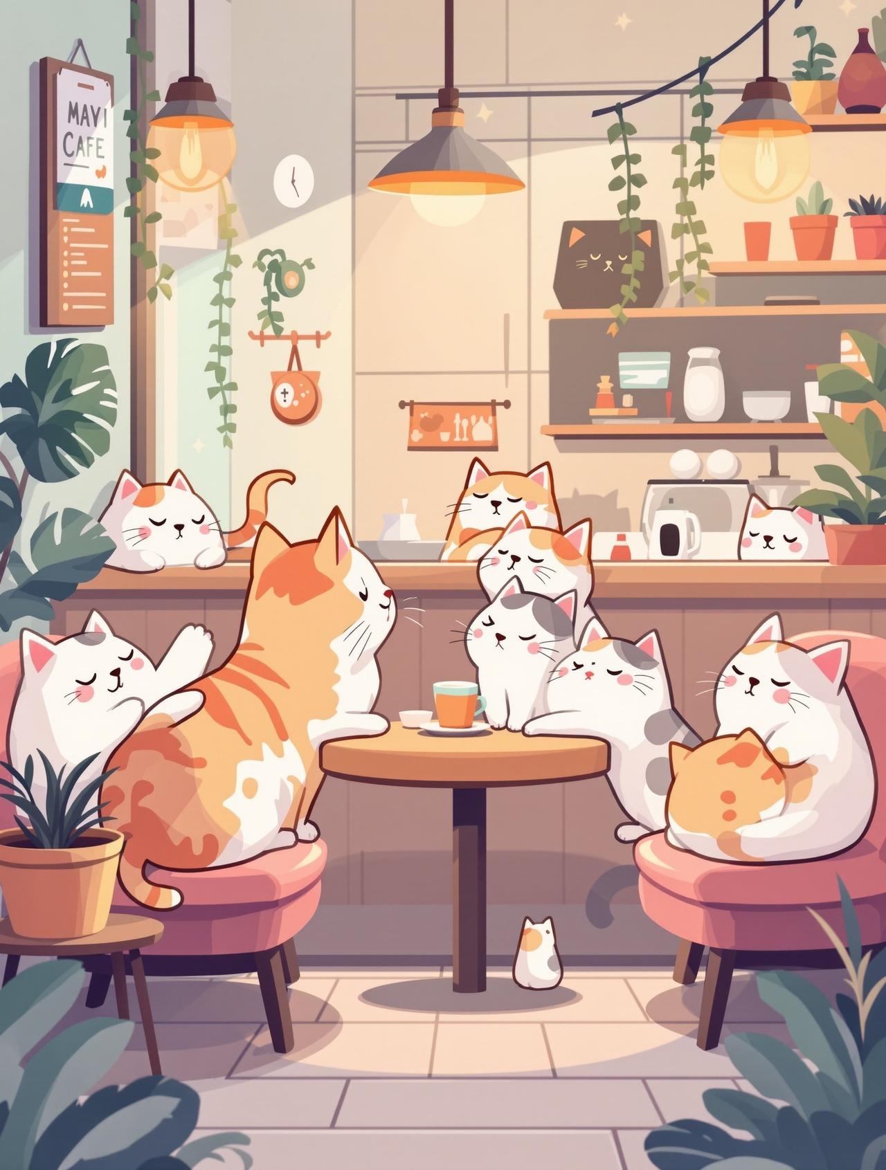 夸克短剧合集 猫咪咖啡馆的午后 - 治愈日常动漫短剧